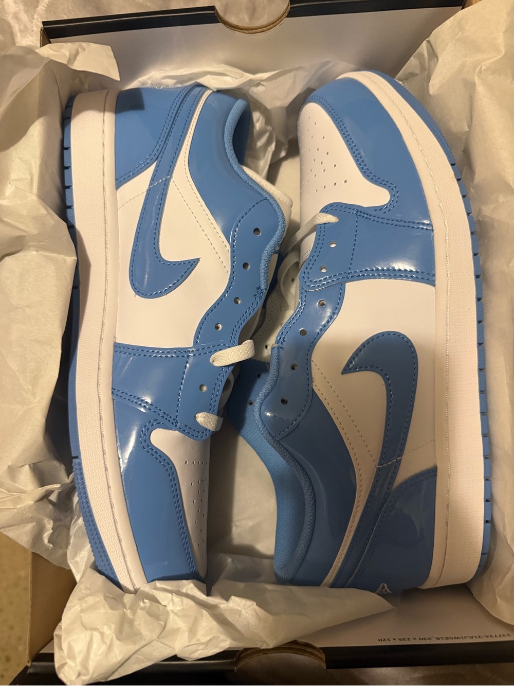 Jordan Air Jordan 1 Low SE Box Label - Black/White/blue